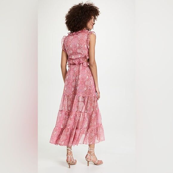 MISA Los Angeles Natasha Dress in Washed Rose Lilac - Picture 11 of 13